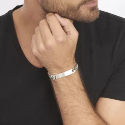 Histoire d'Or Bracelet Identité Casper Argent Gris argent blanc Outlet