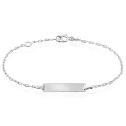 Histoire d'Or Bracelet Identité Esta Maille Forçat Or Blanc Clearance