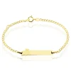 Histoire d'Or Bracelet Identité Etheline Maille Gourmette Or Jaune Outlet