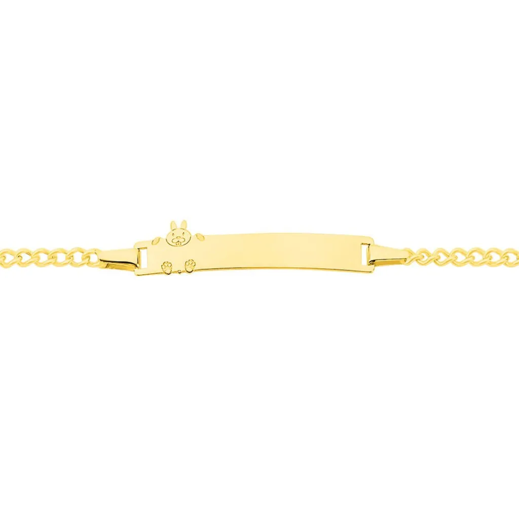 Histoire d'Or Bracelet Identité Etheline Maille Gourmette Or Jaune Best
