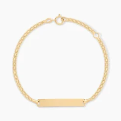 Histoire d'Or Bracelet Identité Euphenia Maille Bismark Or Jaune Clearance