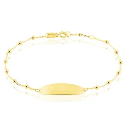 Histoire d'Or Bracelet Identité Evelina Maille Boule Or Jaune Clearance