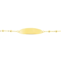 Histoire d'Or Bracelet Identité Evelina Maille Boule Or Jaune Clearance