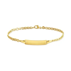 Histoire d'Or Bracelet Identité Fanelia Maille Marine Or Jaune Clearance