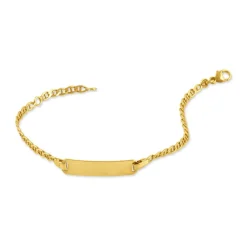 Histoire d'Or Bracelet Identité Fanelia Maille Marine Or Jaune Clearance