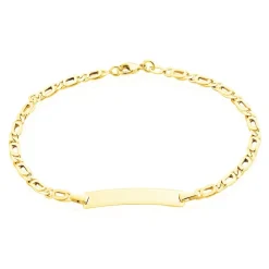 Histoire d'Or Bracelet Identité Fanelia Maille Marine Or Jaune Online