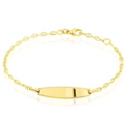 Histoire d'Or Bracelet Identité Fanelia Maille Marine Or Jaune Hot