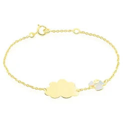 Histoire d'Or Bracelet Identité Gaspardine Maille Forçat Or Jaune Clearance