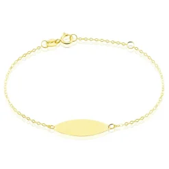 Histoire d'Or Bracelet Identité Gaspardine Maille Forçat Or Jaune Outlet