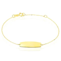 Histoire d'Or Bracelet Identité Gaspardine Maille Forçat Or Jaune Best