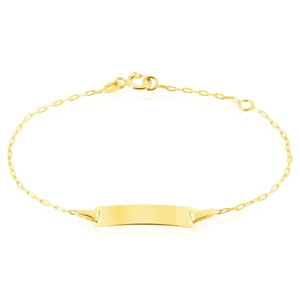 Histoire d'Or Bracelet Identité Gaspardine Maille Forçat or jaune New