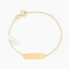 Histoire d'Or Bracelet Identité Helee Or Jaune Perle De Culture New