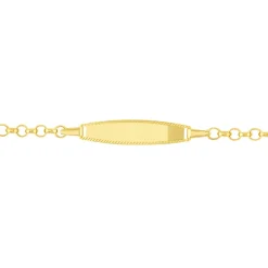 Histoire d'Or Bracelet Identité Marcel Maille Jaseron or jaune