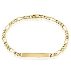 Histoire d'Or Bracelet Identité Plaqué Or Jaune Bixente Clearance