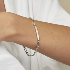 Histoire d'Or Bracelet Identité Vila Argent Blanc Online