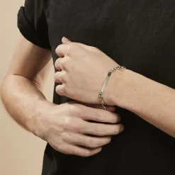 Histoire d'Or Bracelet Identite Argent Blanc Carrus Discount