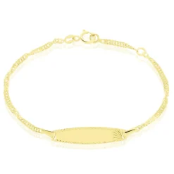 Histoire d'Or Bracelet Identite Bebe Or Jaune Eowyn Hot