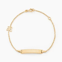 Histoire d'Or Bracelet Identitée Buster Or Jaune Outlet