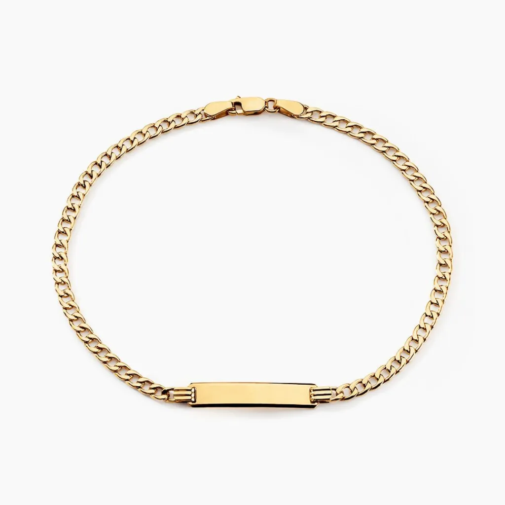 Histoire d'Or Bracelet Identitée Genevra Or Jaune Discount