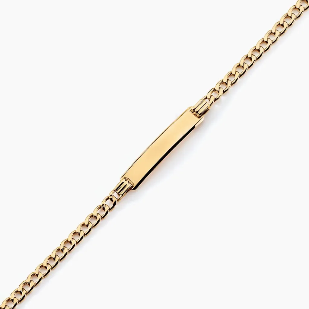 Histoire d'Or Bracelet Identitée Genevra Or Jaune Discount