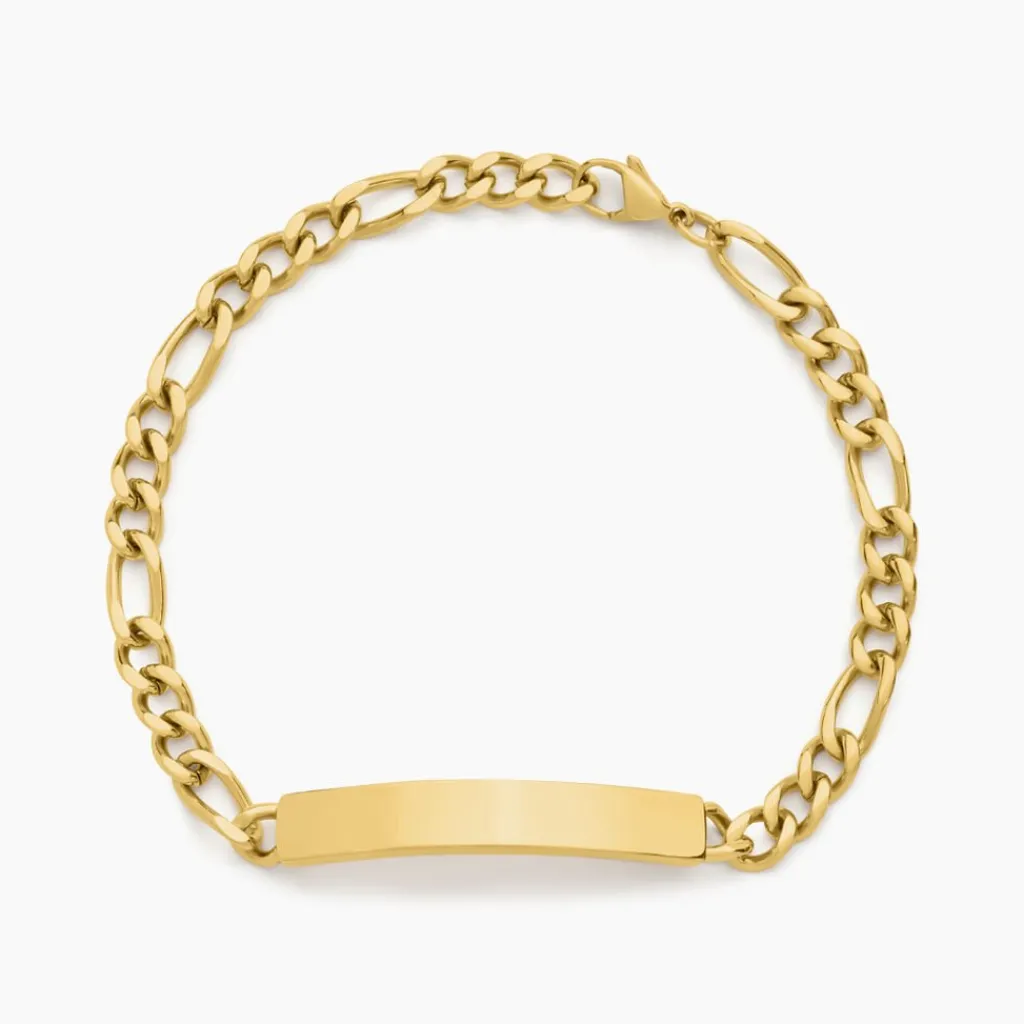 Histoire d'Or Bracelet Identitée Jimmy acier jaune Discount