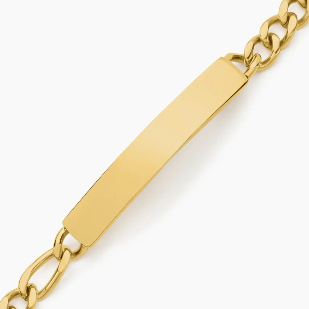 Histoire d'Or Bracelet Identitée Jimmy acier jaune Discount