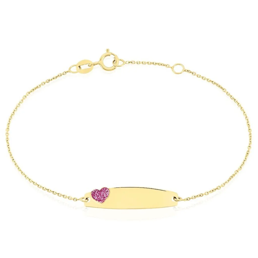 Histoire d'Or Bracelet Identitée Marcel Or Jaune Best