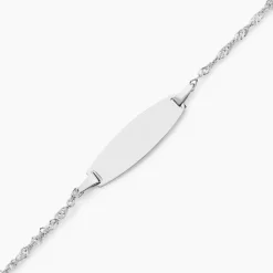 Histoire d'Or Bracelet Identitée Myline Argent Blanc Hot