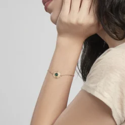 Histoire d'Or Bracelet Ilia Plaqué Or Jaune Verre Clearance