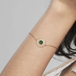 Histoire d'Or Bracelet Ilia Plaqué Or Jaune Verre Clearance