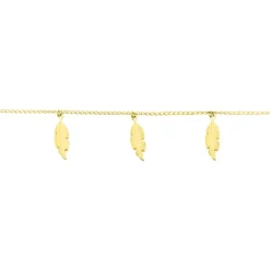 Histoire d'Or Bracelet Indian Nature Feuilles Or Jaune Outlet