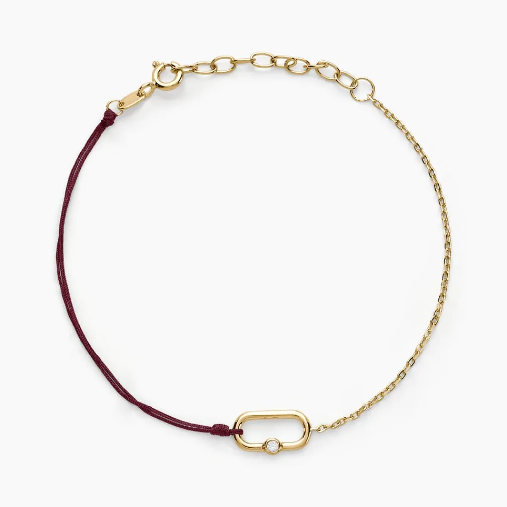 Histoire d'Or Bracelet Infini Pop Argent Jaune Oxyde De Zirconium argent dore oxyde Online