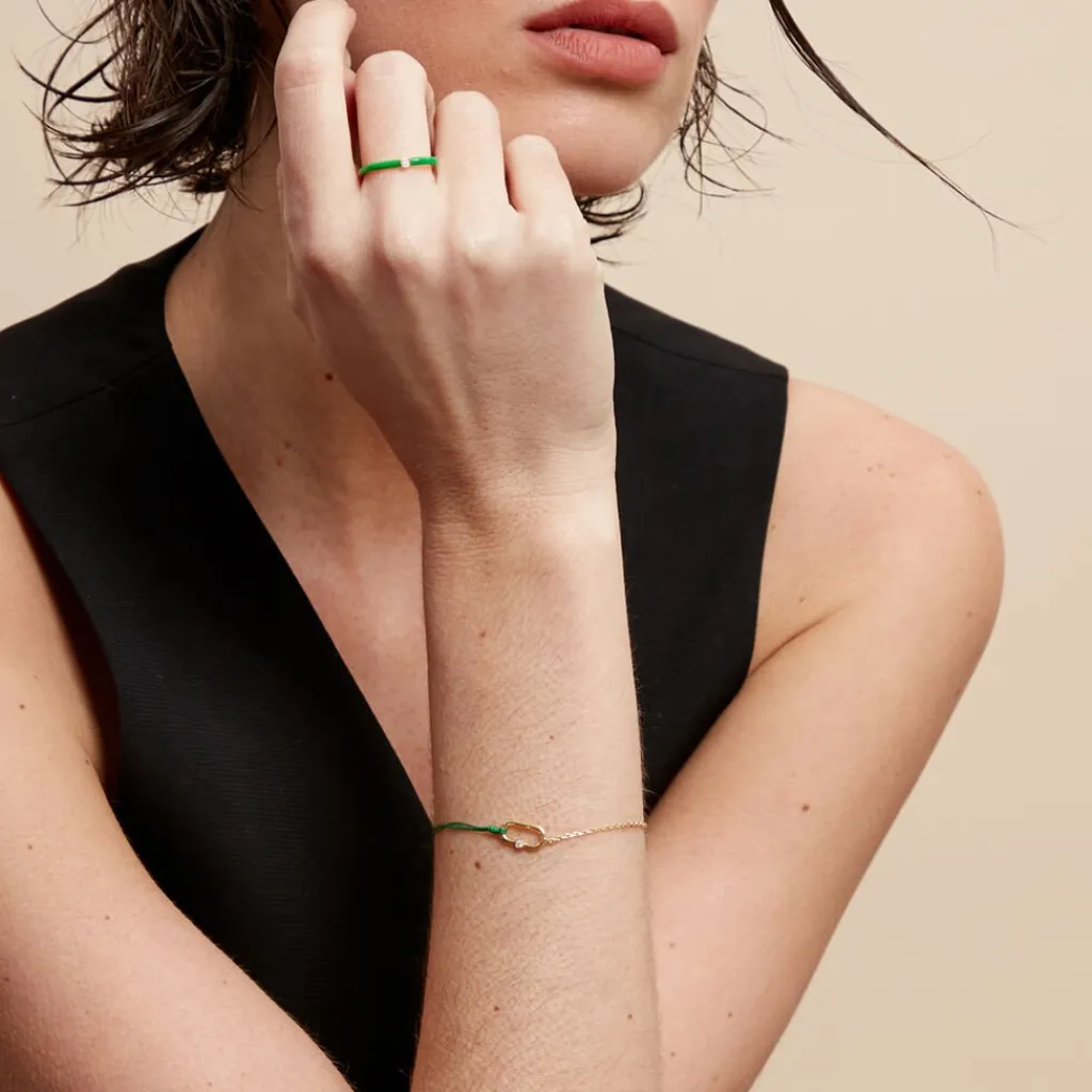 Histoire d'Or Bracelet Infini Pop Argent Jaune Oxyde De Zirconium argent dore oxyde Clearance