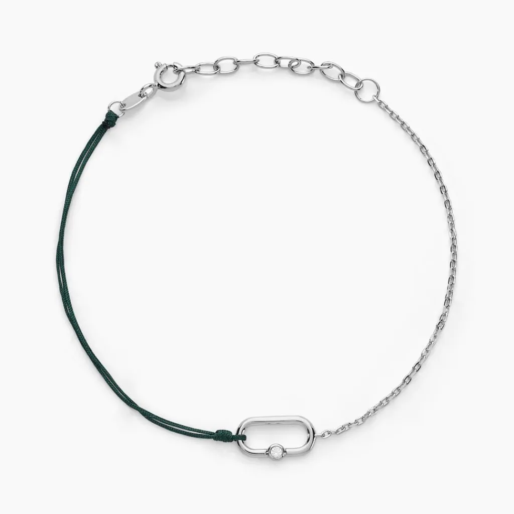 Histoire d'Or Bracelet Infini Pop De Zirconium argent blanc oxyde Outlet