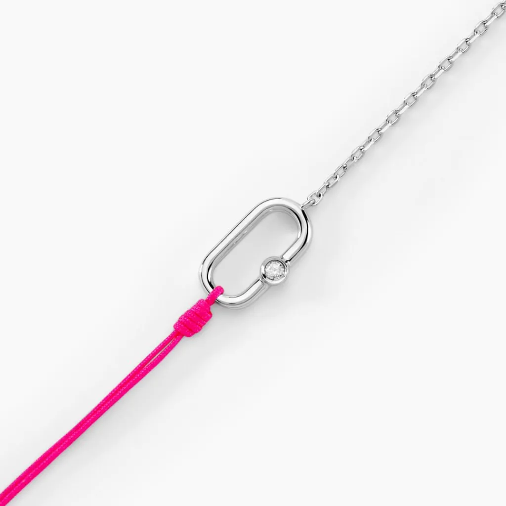 Histoire d'Or Bracelet Infini Pop De Zirconium argent blanc oxyde Clearance