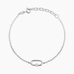 Histoire d'Or Bracelet Infini Pop De Zirconium argent blanc oxyde