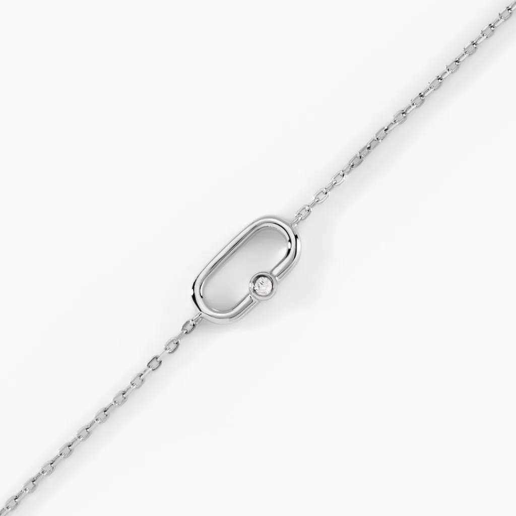 Histoire d'Or Bracelet Infini Pop De Zirconium argent blanc oxyde