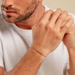 Histoire d'Or Bracelet Iris Or Jaune Maille Gourmette Hot