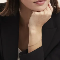 Histoire d'Or Bracelet Iris Or Jaune Maille Gourmette Online