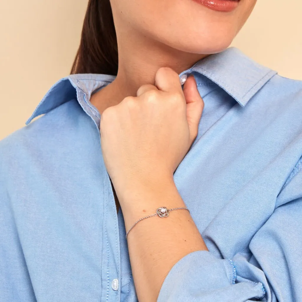 Histoire d'Or Bracelet Irmine Argent Blanc Oxyde De Zirconium Clearance