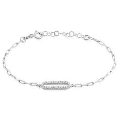 Histoire d'Or Bracelet Isabel Argent Blanc Oxyde De Zirconium Outlet