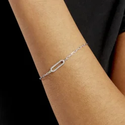 Histoire d'Or Bracelet Isabel Argent Blanc Oxyde De Zirconium Outlet