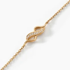 Histoire d'Or Bracelet Ishaae Plaqué Or Jaune Oxyde De Zirconium Online