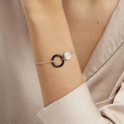 Histoire d'Or Bracelet Issara Argent Blanc Céramique Et Oxyde De Zirconium Discount