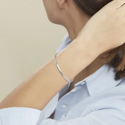 Histoire d'Or Bracelet Ivy Maille Haricot or blanc Sale