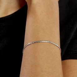 Histoire d'Or Bracelet Ivy Maille Haricot or blanc Best