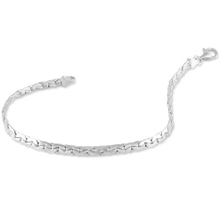 Histoire d'Or Bracelet Ivy Maille Haricot Or Blanc New