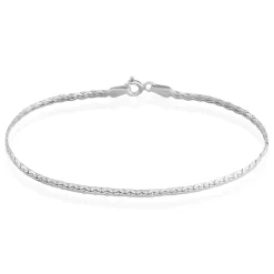 Histoire d'Or Bracelet Ivy Maille Haricot Or Blanc Hot