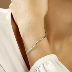 Histoire d'Or Bracelet Ivy Maille Haricot Or Blanc Hot