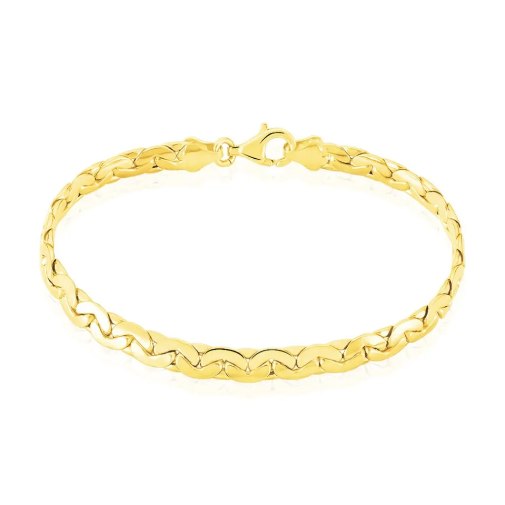 Histoire d'Or Bracelet Ivy Maille Haricot or jaune Outlet